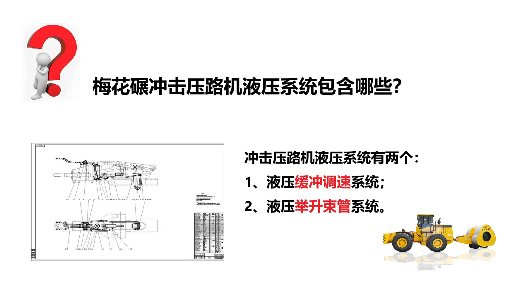 沖擊碾液壓系統(tǒng)有哪些？作用是什么？